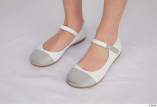 Doroteya casual foot shoes white ballerina flats 0002.jpg